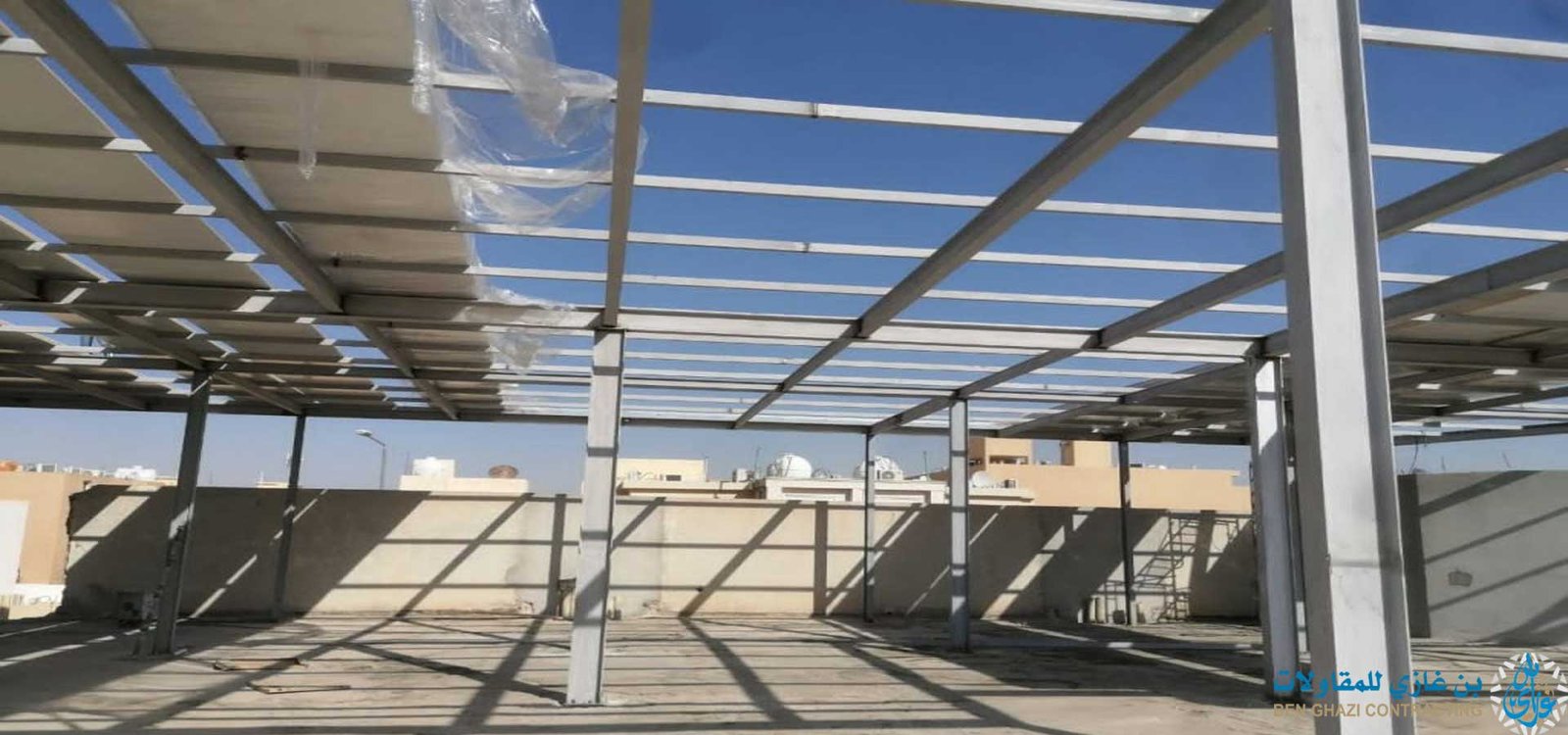 شركة هناجر ومستودعات بالرياض شركة بن غازي لتركيب هناجر حديد ساندوتش بانل هناجر شينكو بجودة عالية واقل الاسعار