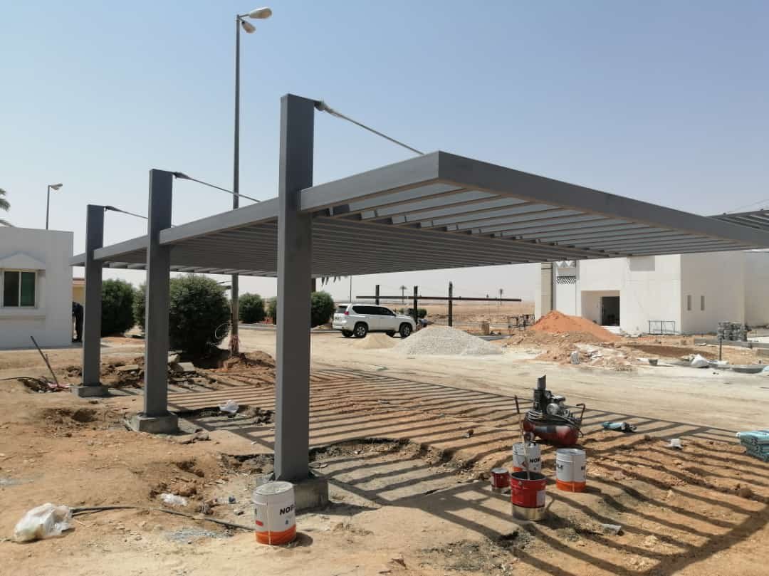 شركة بن غازي لتركيب المظلات والسواتر بالرياض تركيب وحدادة جميع انواع المظلات مظلات سيارات مظلات جلسات خارجية مظلات حدائق مظلات شينكو تركيب ساندوتش بانل مظلات متحركة مظلات خارجية بجودة عالية 
